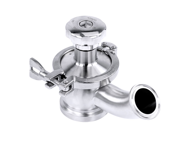 Manual tank bottom radial diaphragm valve